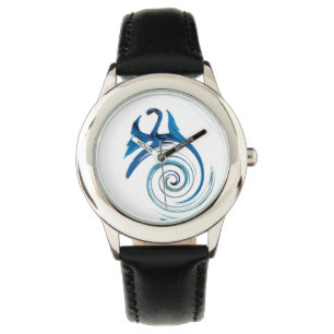 Blue Dragon Mystical Animal Art Watch