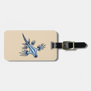 Blue Dragon Nudibranch Luggage Tag