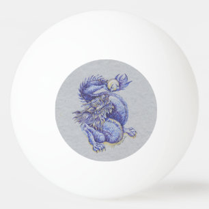 Blue Dragon Ping Pong Ball