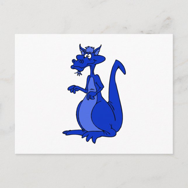 Blue Dragon Postcard (Front)