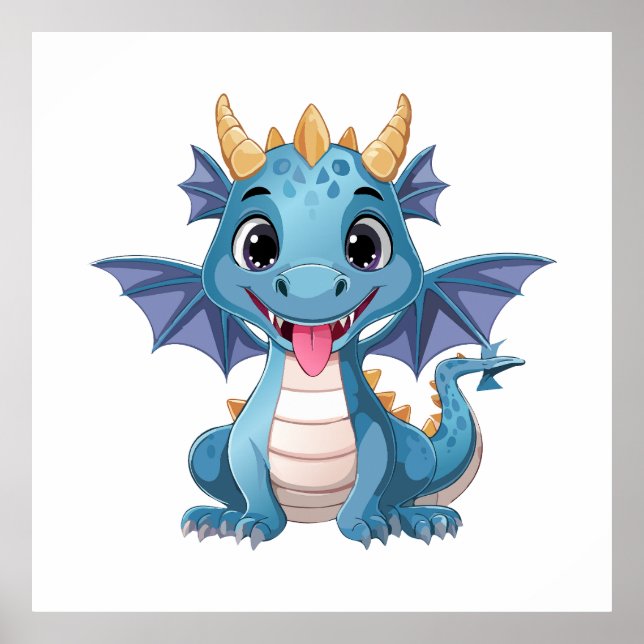 blue dragon poster (Front)