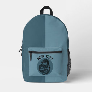 Blue Dragon Print Cut Sew Bag