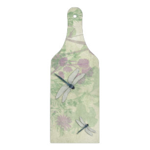 Blue Dragonflies Paddle Cutting Board