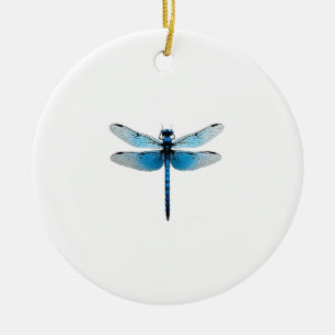 Blue Dragonfly - Insect Wildlife Animal Lover Ento Ceramic Tree Decoration