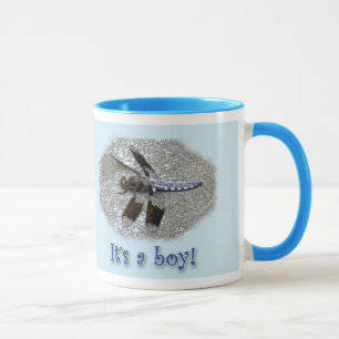 Blue Dragonfly It's a boy! New Baby Mug