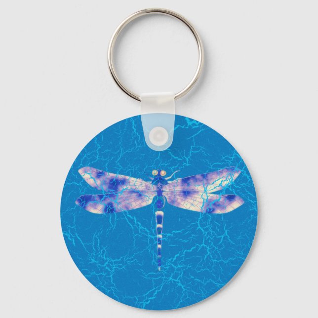 Blue Dragonfly Key Ring (Front)