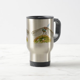 Blue Dragonfly Meadow Wildlife Travel Mug