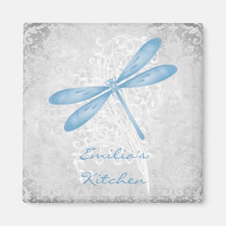 Blue Dragonfly Personalised Magnet