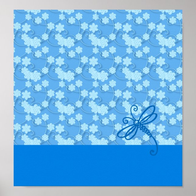 Blue Dragonfly Poster (Front)