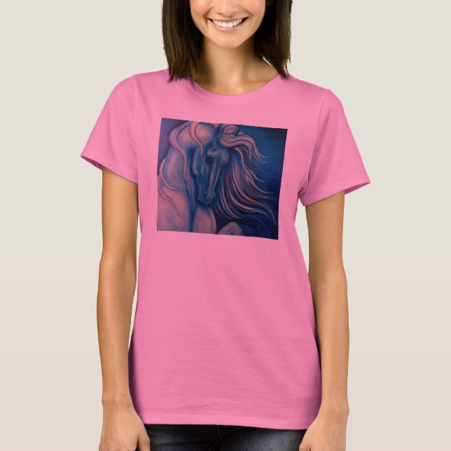 Blue Drama Horse T-Shirt (Front)