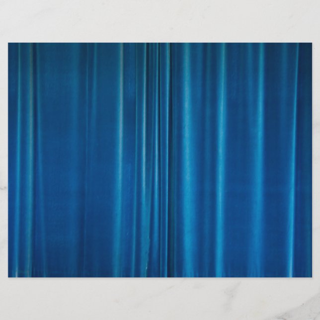 Blue drapes flyer (Front)