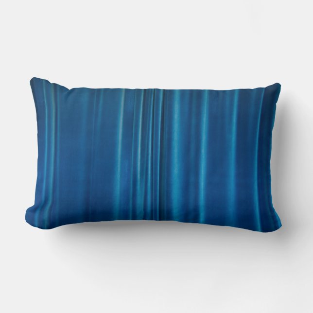 Blue drapes lumbar cushion (Front)