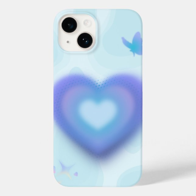     🦋 Blue Dream Heart Phonecase Case-Mate iPhone Case (Back)