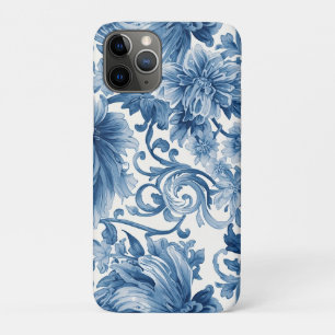 Blue Dreams   Floral Watercolor Chinoiserie Case-Mate iPhone Case