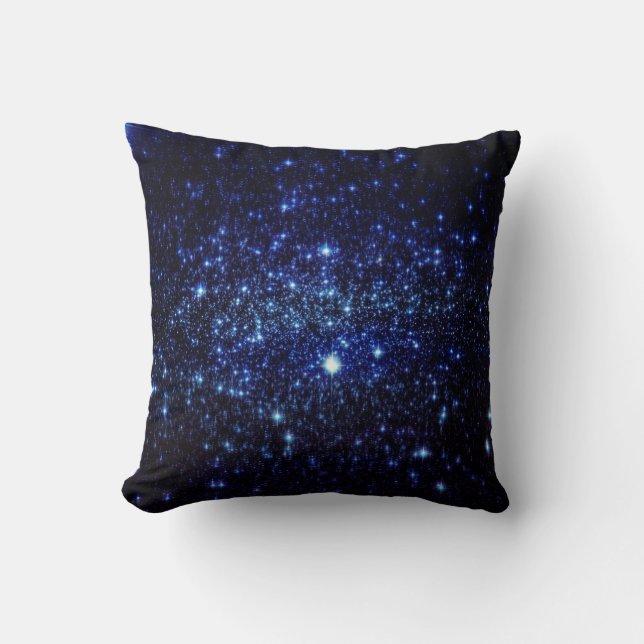 Blue Dreams Stars Pillow (Front)