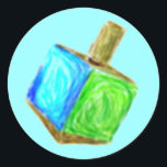 Blue Driedel Sticker<br><div class="desc">These are fun stickers for Hanukkah!</div>