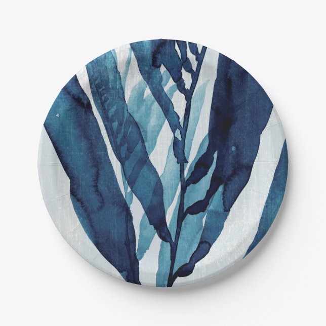 Blue Drift I Paper Plate (Front)