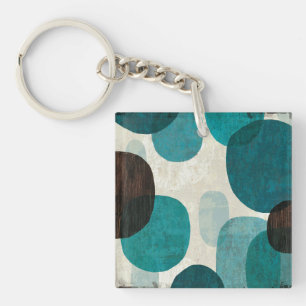Blue Drips Key Ring
