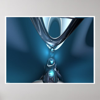 Blue Drops Poster