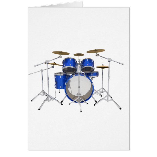 Blue Drum Kit: (Front)