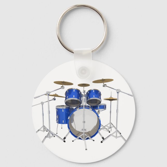 Blue Drum Kit: Key Ring (Front)