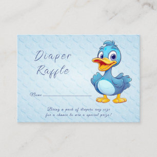 Blue Duck Baby Shower Enclosure Card