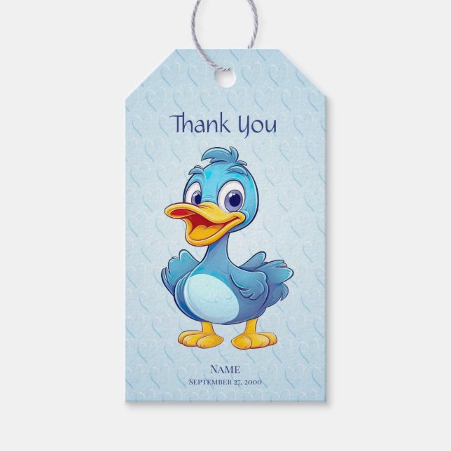 Blue Duck Gift Tag (Front)