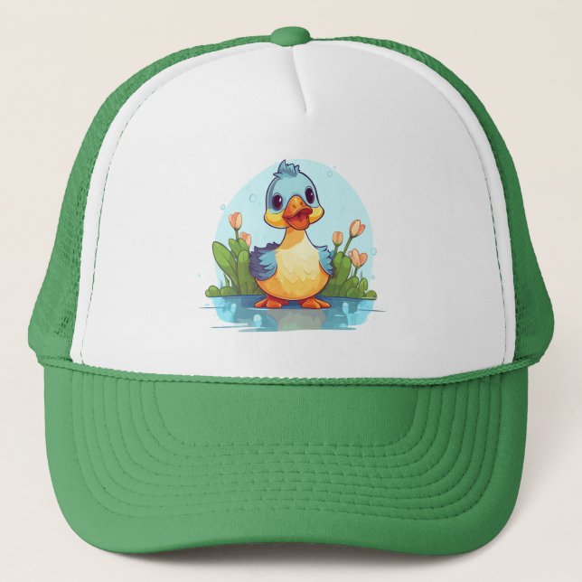 Blue Duck Trucker Hat (Front)