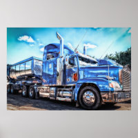 Blue Dump Truck