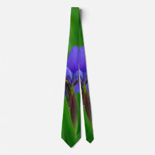 Blue Dutch Among Leaves Neck Tie