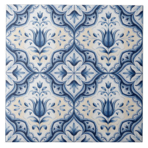 Blue Dutch Delft Pattern Tile