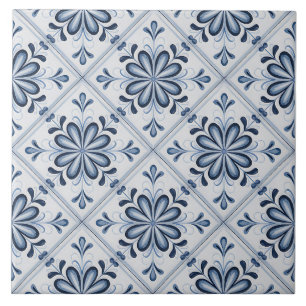 Blue Dutch Delft Pattern  Tile