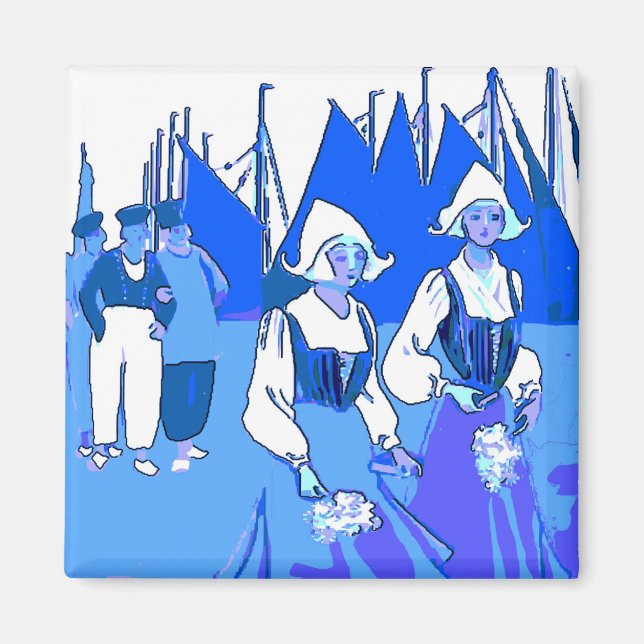 Blue Dutch, Girls Magnet (Front)