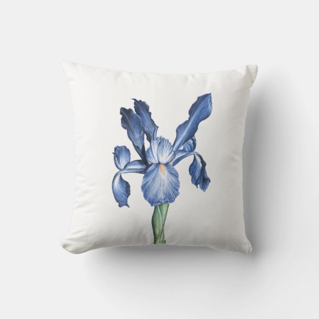 Blue Dutch Iris - Cushion (Front)