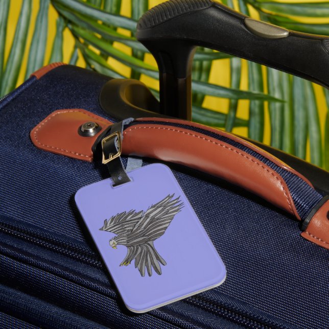Blue Eagle Luggage Tag (Front Insitu 1)