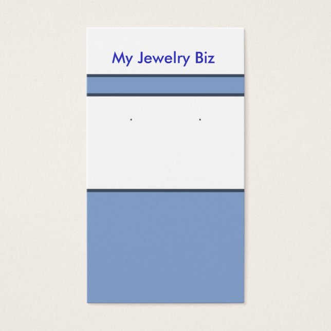 Blue Earring Cards (Front)