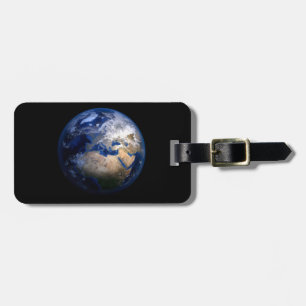 Blue Earth From Space  Inspirational Globe World Luggage Tag