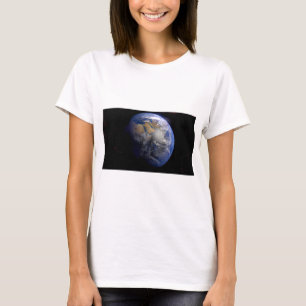 Blue Earth From Space  Inspirational T-Shirt