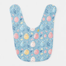 Blue Easter Eggs and Chicks