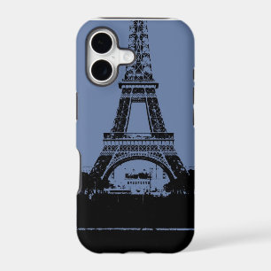 Blue Eiffel Tower Phone Case