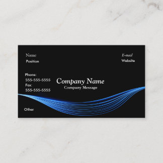 Blue Electric Business Card