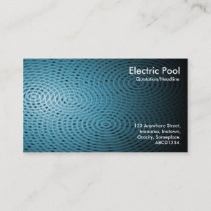 Blue Electric Pool 08 Business Card