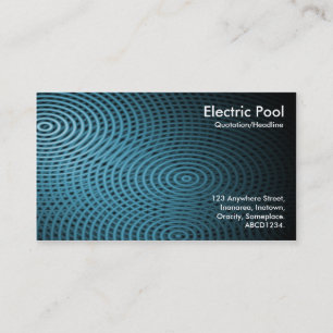 Blue Electric Pool 09 Business Card
