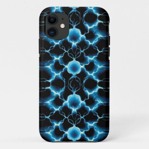 Blue Electric Synapse Repeating Pattern Case-Mate iPhone Case