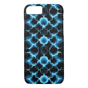 Blue Electric Synapse Repeating Pattern Case-Mate iPhone Case
