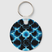 Blue Electric Synapse Repeating Pattern