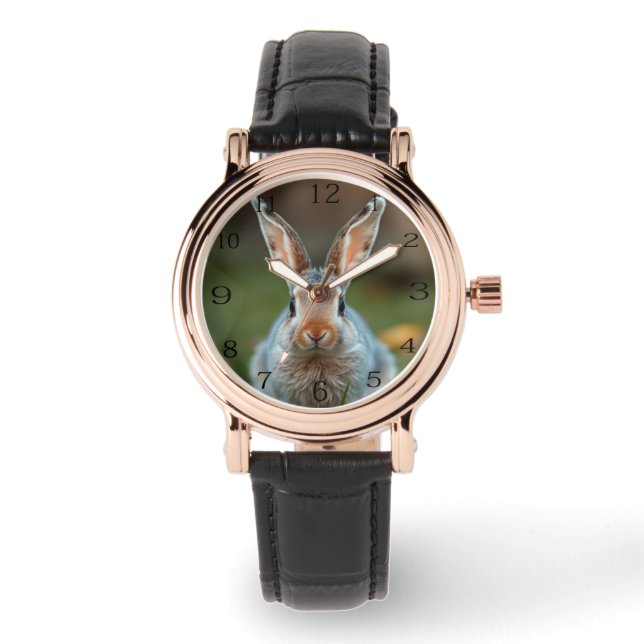 "Blue Elegance: The Russian Bunny" Watch (Front)