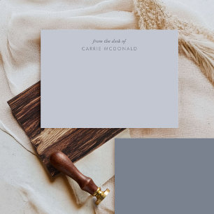 Blue Elegant Personalised Stationery Card