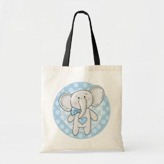 Blue Elephant - Cute Baby Toddler Child Tote Bag