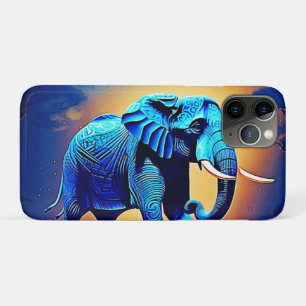 Blue Elephant Glow Design  Case-Mate iPhone Case